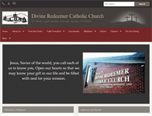 Tablet Screenshot of divineredeemer.net